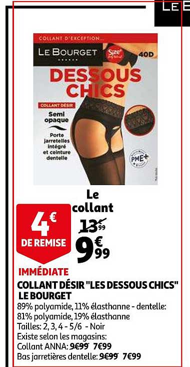 Collant Désir "les Dessous Chics" Le Bourget
