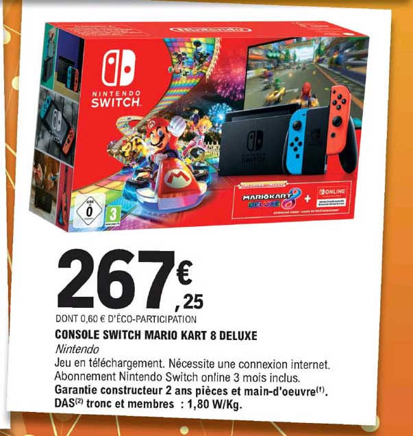 console switch mario kart 8 deluxe nintendo