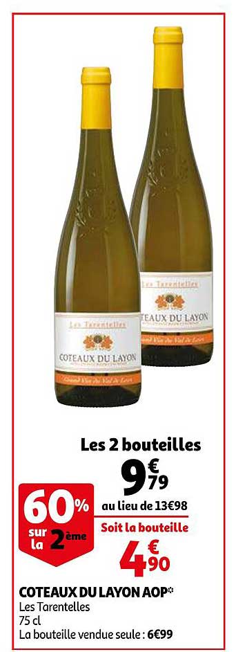 coteaux du layon aop les tarentelles