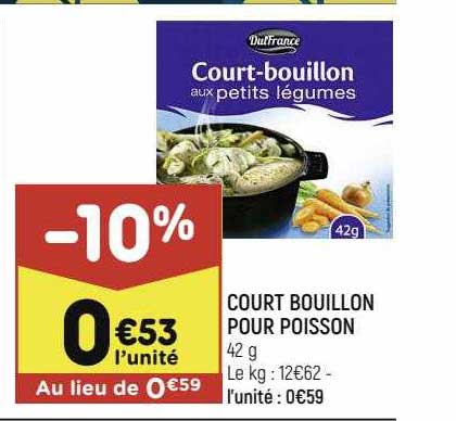court bouillon pour poisson