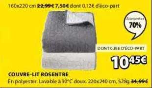 couvre-lit rosentre