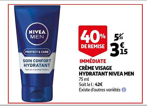 Crème Visage Hydratant Nivea Men