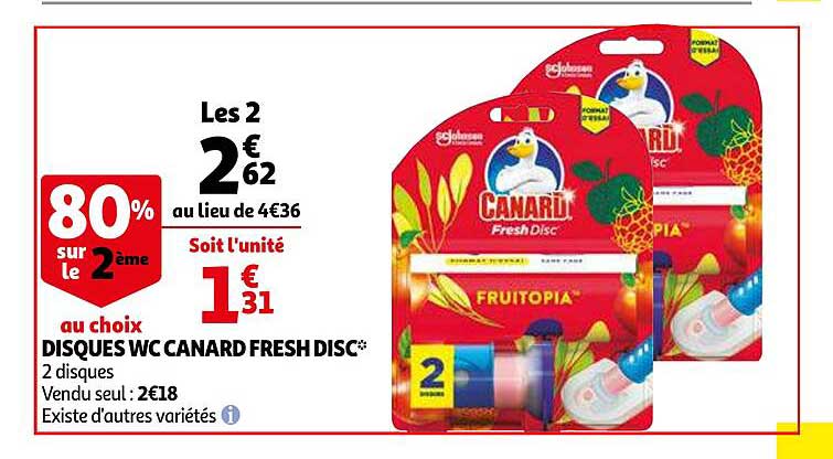 disques wc canard fresh disc
