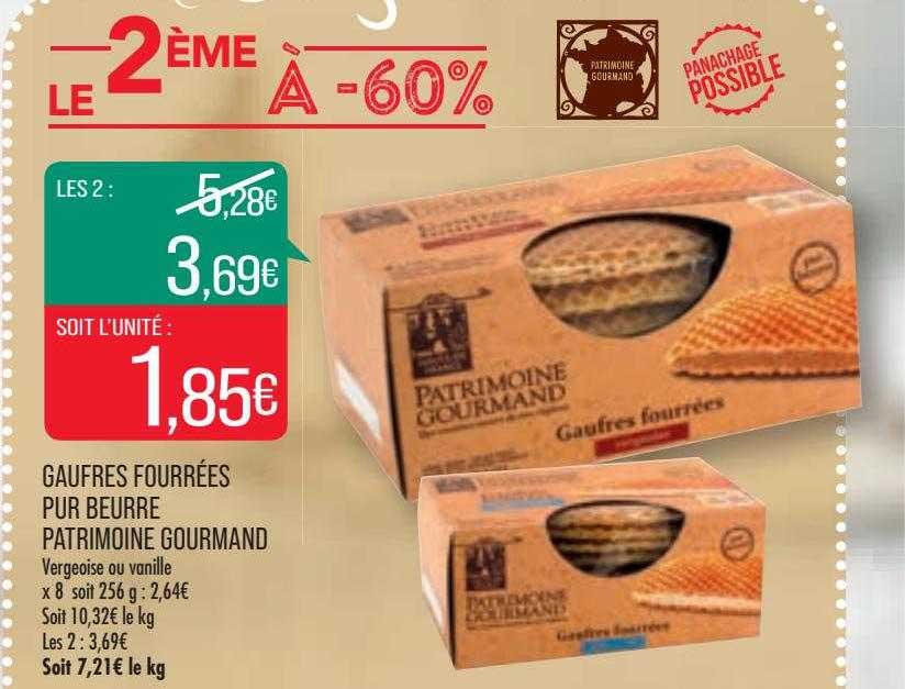 Gaufres Fourrées Pur Beurre Patrimoine Gourmand