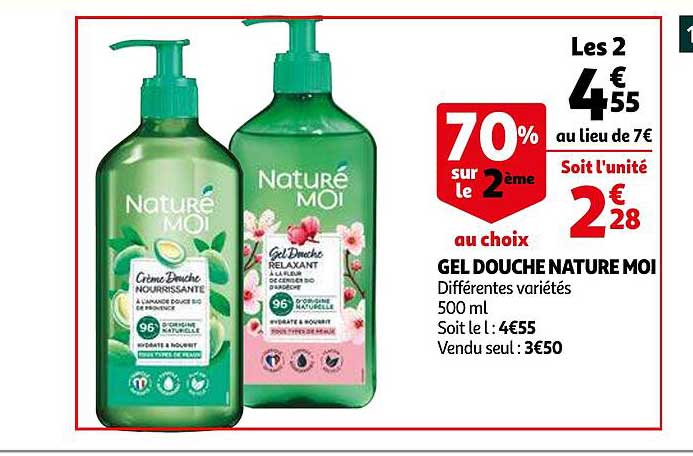 gel douche nature moi