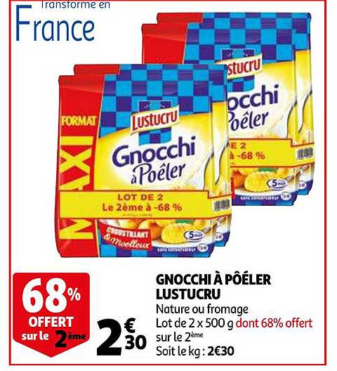 Gnocchi à Poêler Lustucru