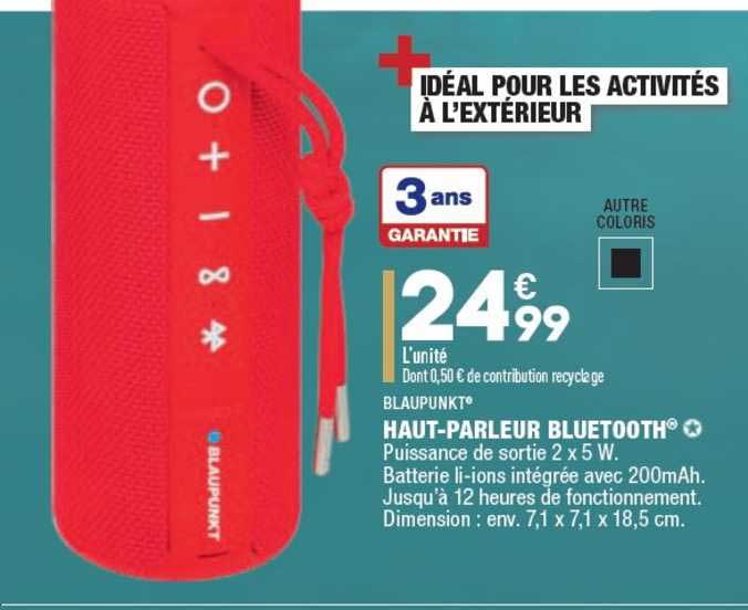 haut-parleur bluetooth blaupunkt