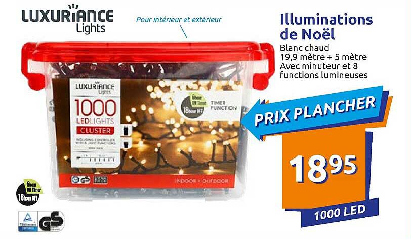 illuminations de noël luxuriance lights