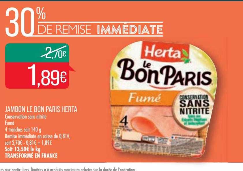 Jambon Le Bon Paris Herta