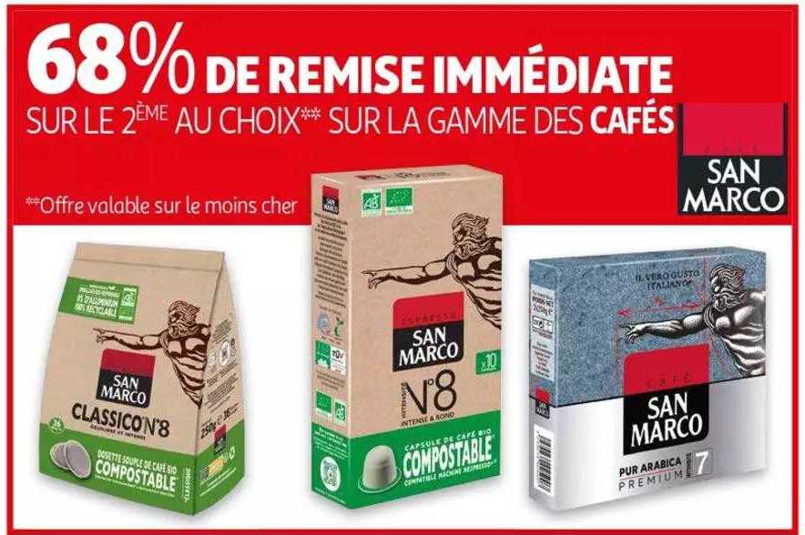 la gamme des cafés san marco