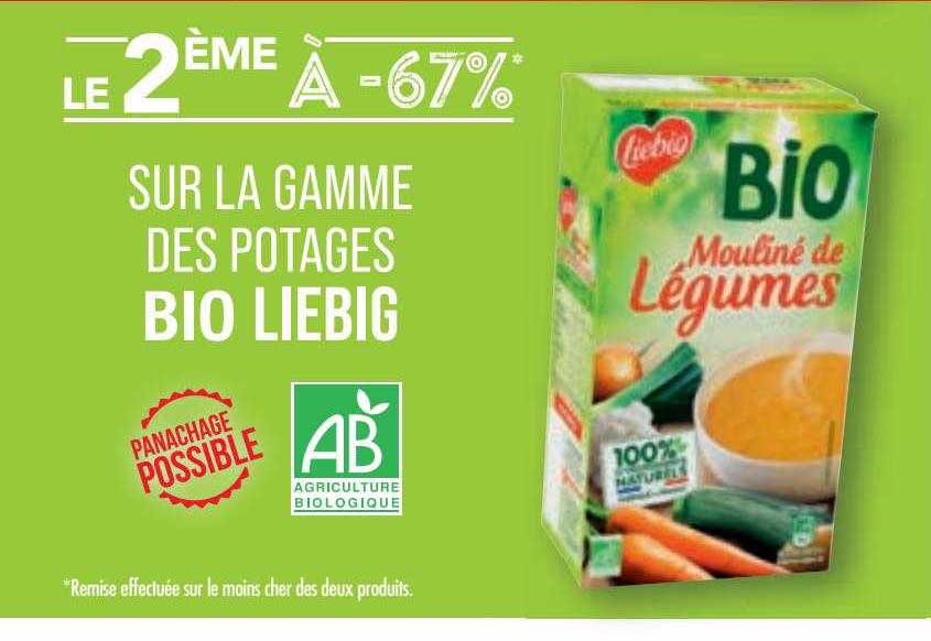 la gamme des potages bio liebig