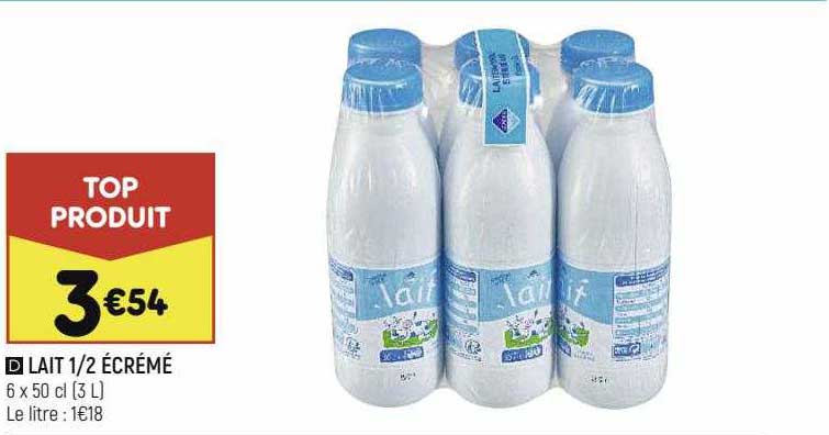 Lait 1-2 écrémé
