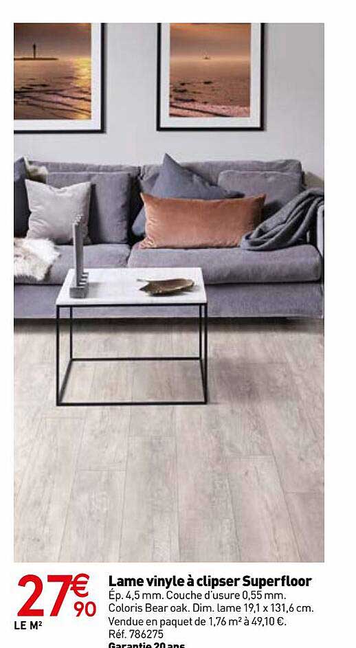 Lame Vinyle à Clipser Superfloor