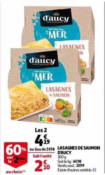 Lasagnes De Saumon D'aucy
