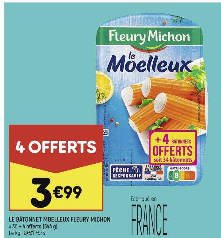 le bâtonnet moelleux fleury michon