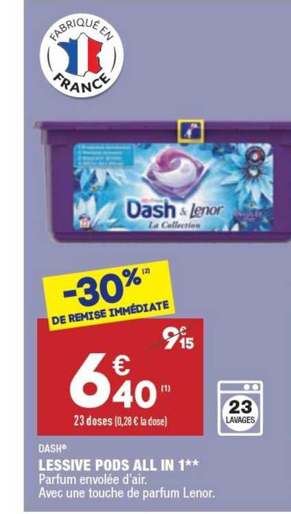 lessive pods all in 1 dash