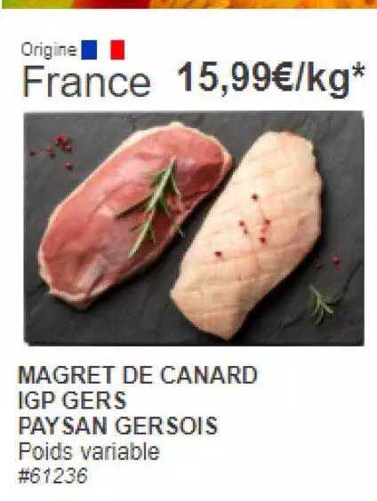 magret de canard igp gers paysan gersois
