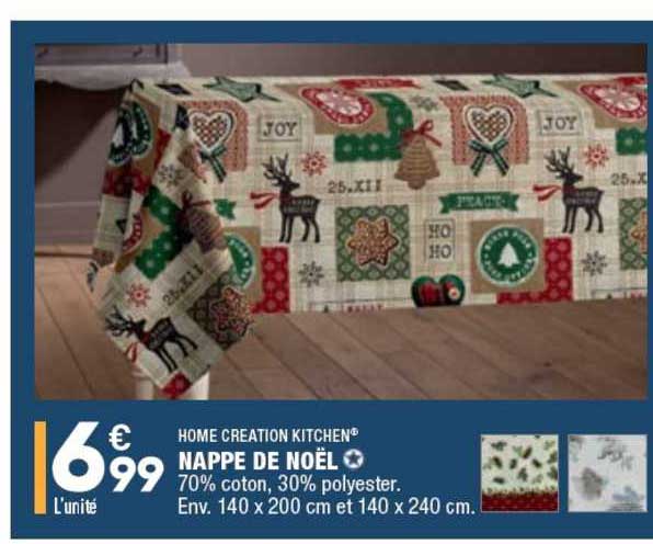 Nappe De Noël Home Creation Kitchen
