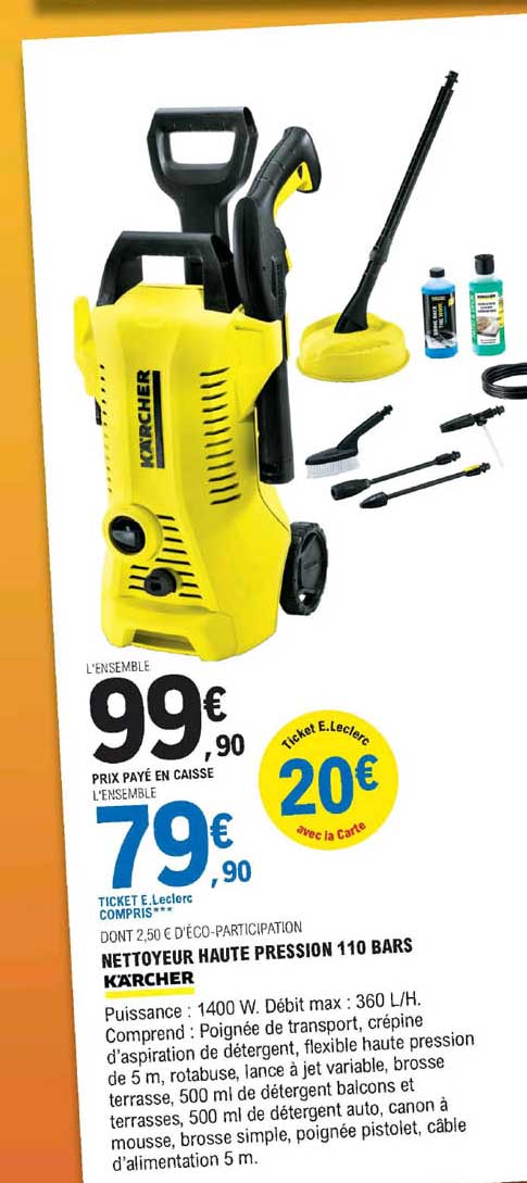 nettoyeur haute pression 110 bars kärcher