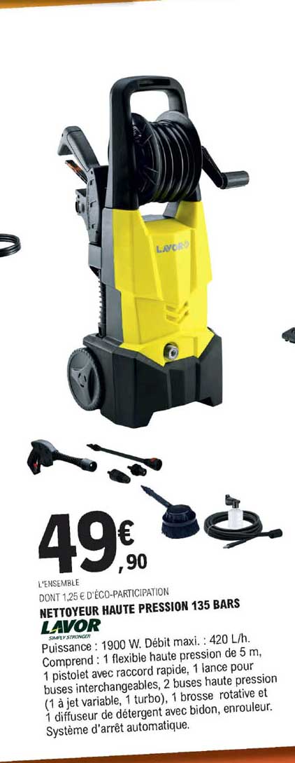 nettoyeur haute pression 135 bars lavor