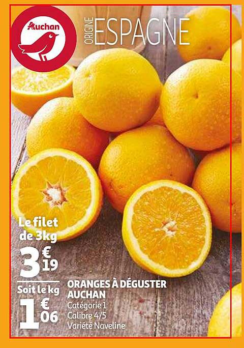 oranges à déguster auchan