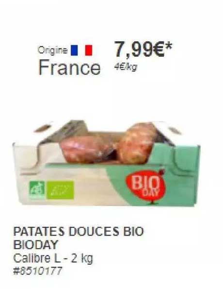 patates douces bio bioday