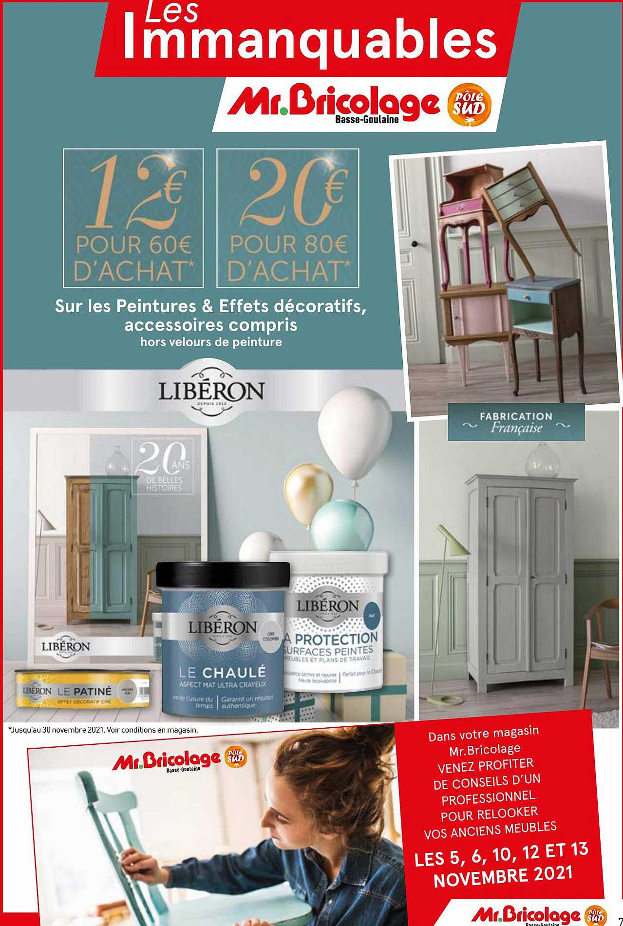 peintures & effets décoratifs, accessoires compris