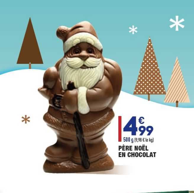 père noël en chocolat