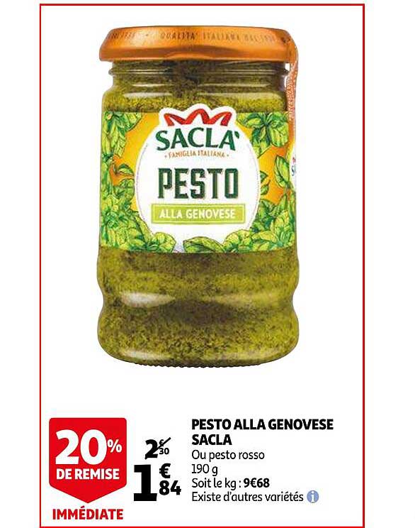 pesto alla genovèse sacla