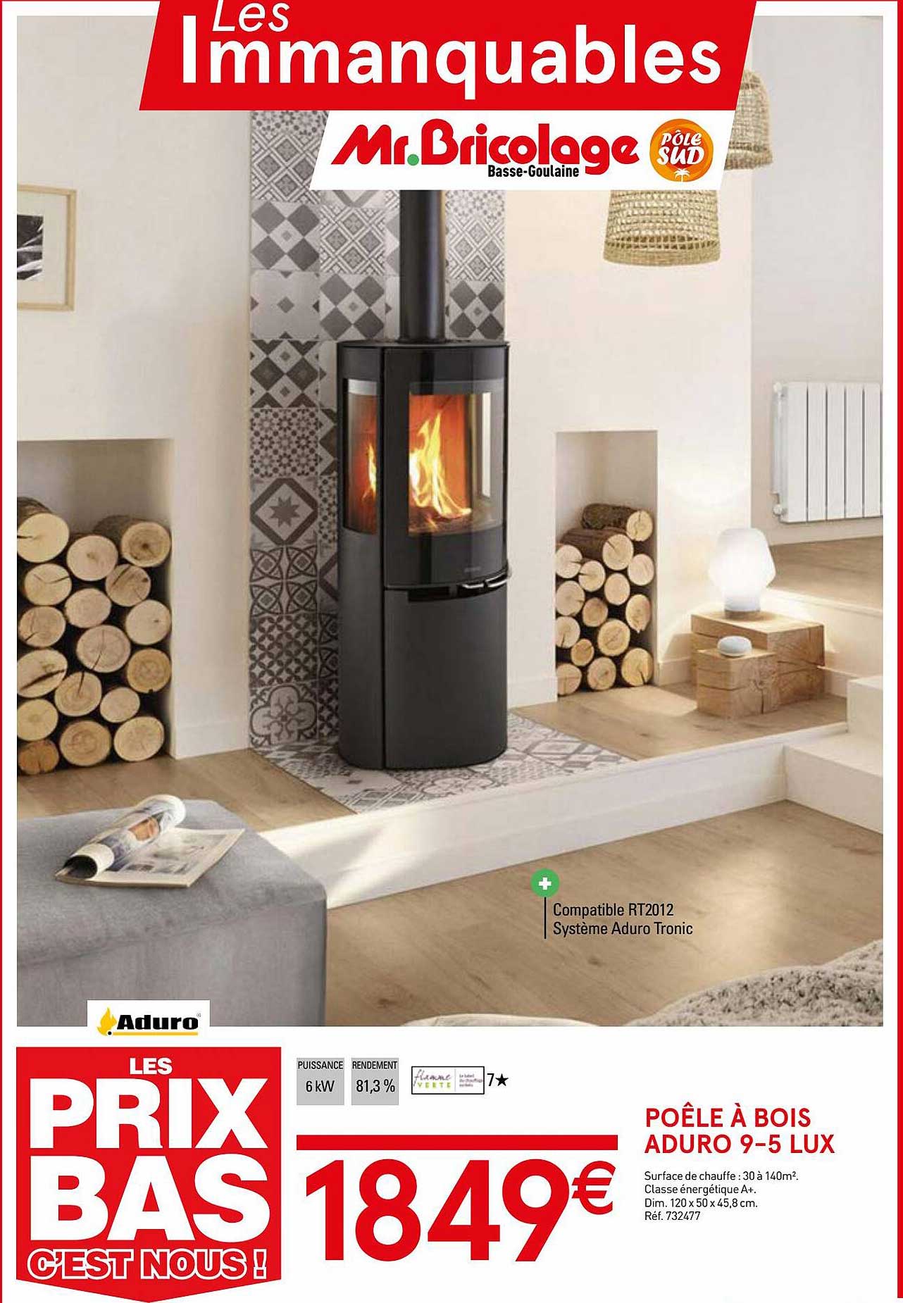 poêle à bois aduro 9-5 lux