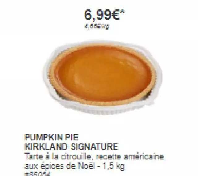 pumpkin pie kirkland signature