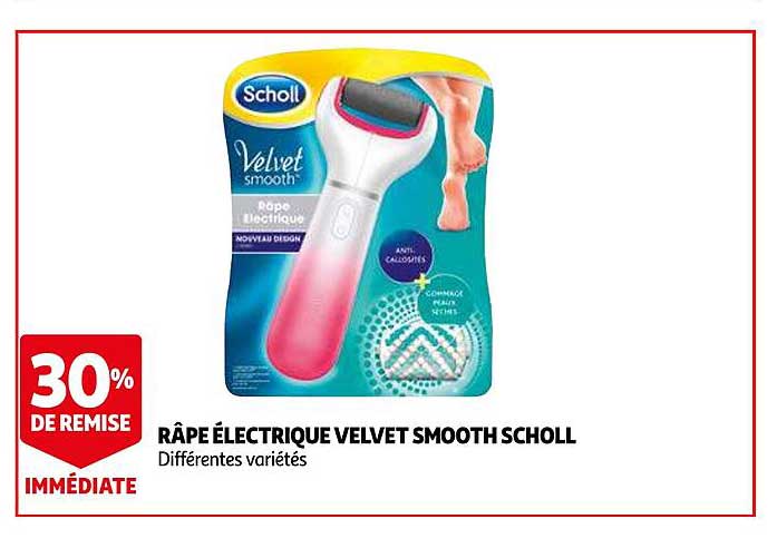 râpe électrique velvet smooth scholl