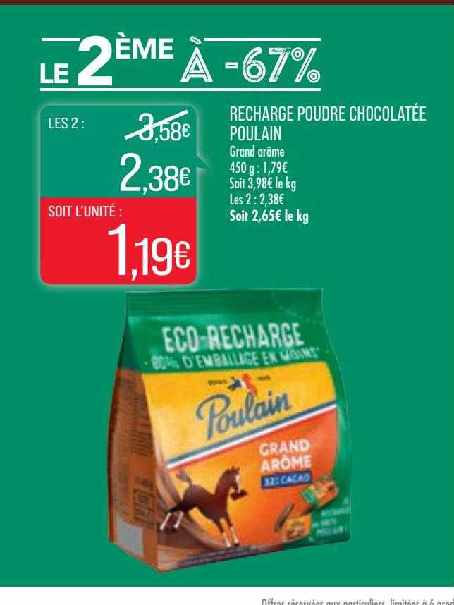 recharge poudre chocolatée poulain