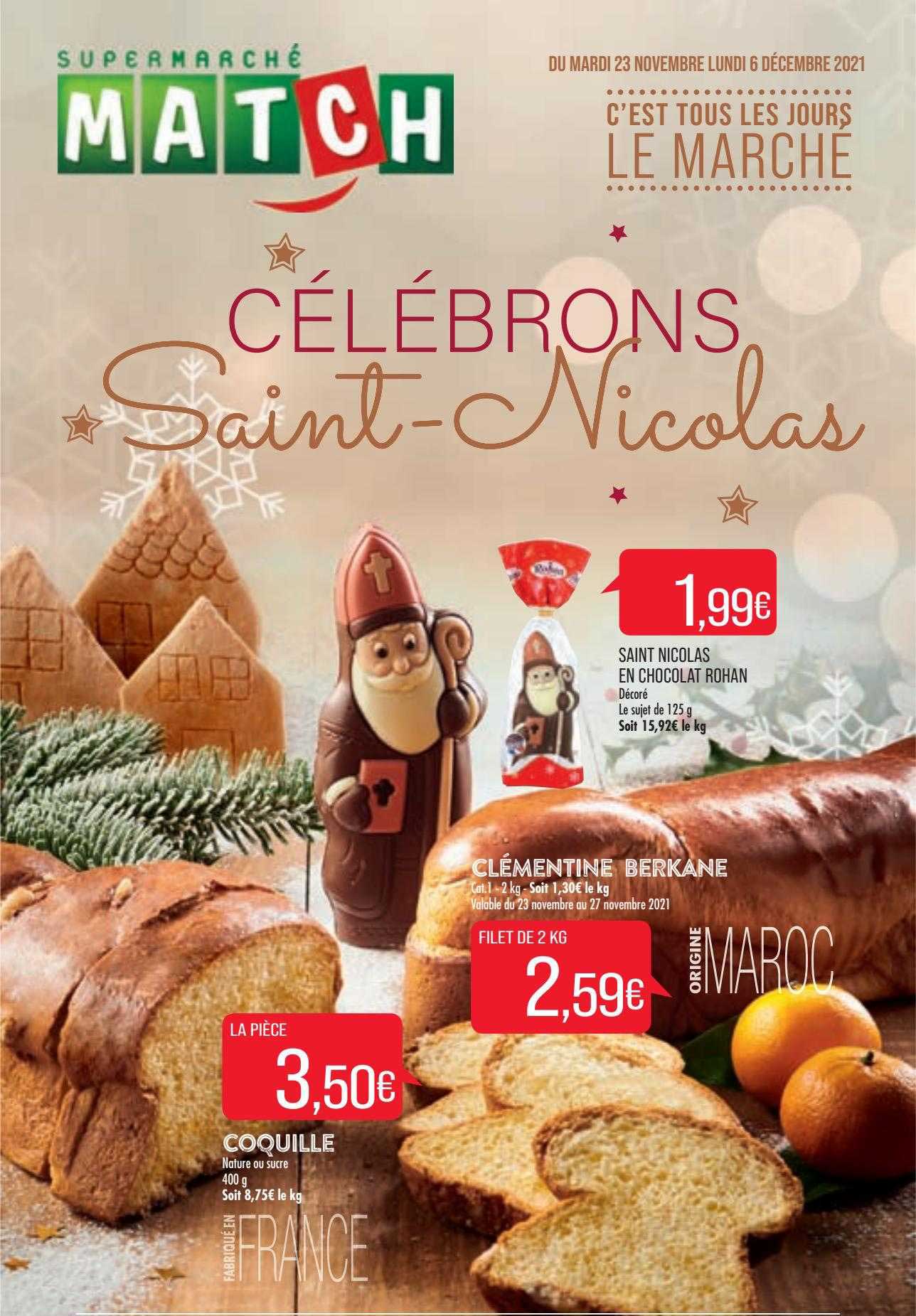 saint nicolas en chocolat rohan, clémentine berkane, coquille