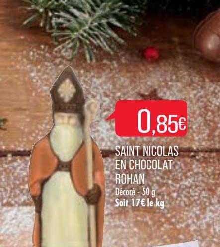 saint nicolas en chocolat rohan