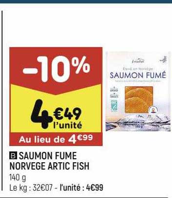 saumon fumé norvège artic fish