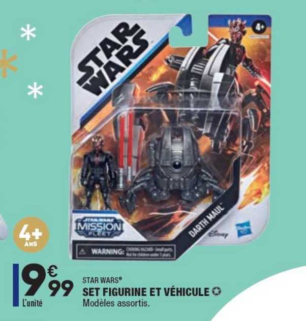 set figurine et véhicule star wars