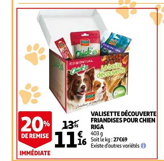 valisette découverte friandises por chien