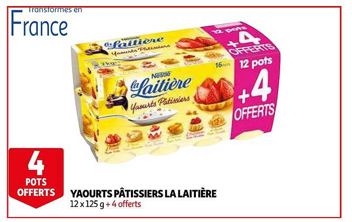 Yaourts Pâtissiers La Laitière