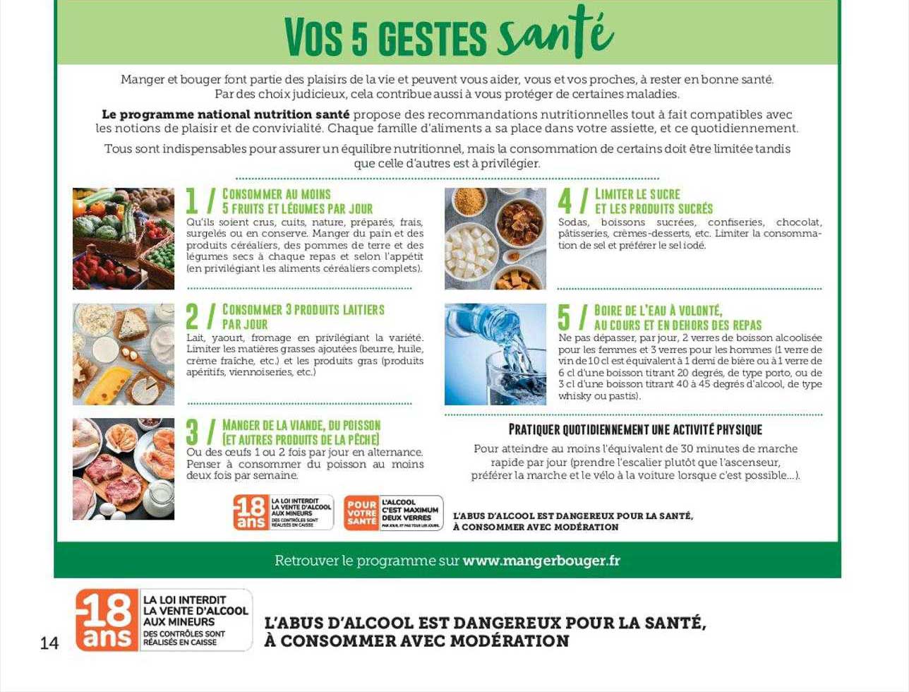 5 gestes santé