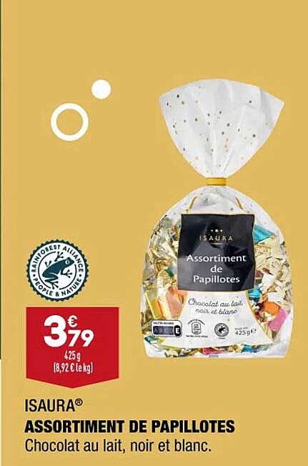 assortiment de papillotes isaura