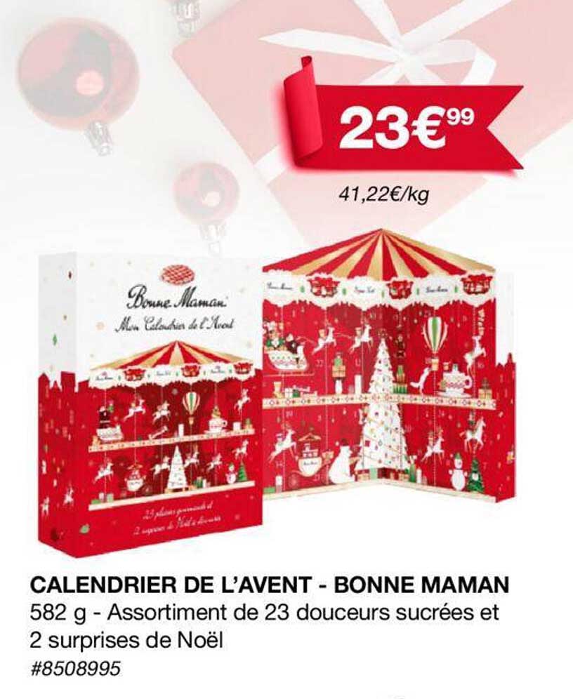 calendrier de l'avent - bonne maman