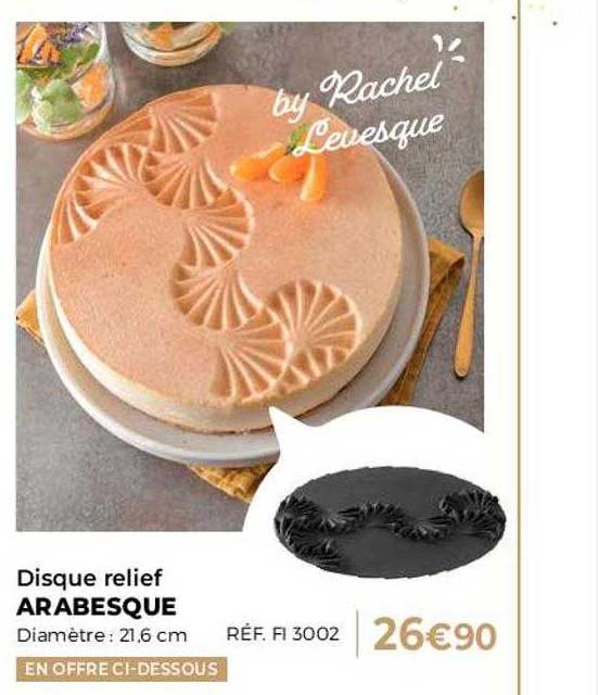 disque relief arabesque