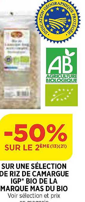 riz de Camargue igp bio de la marque mas du bio