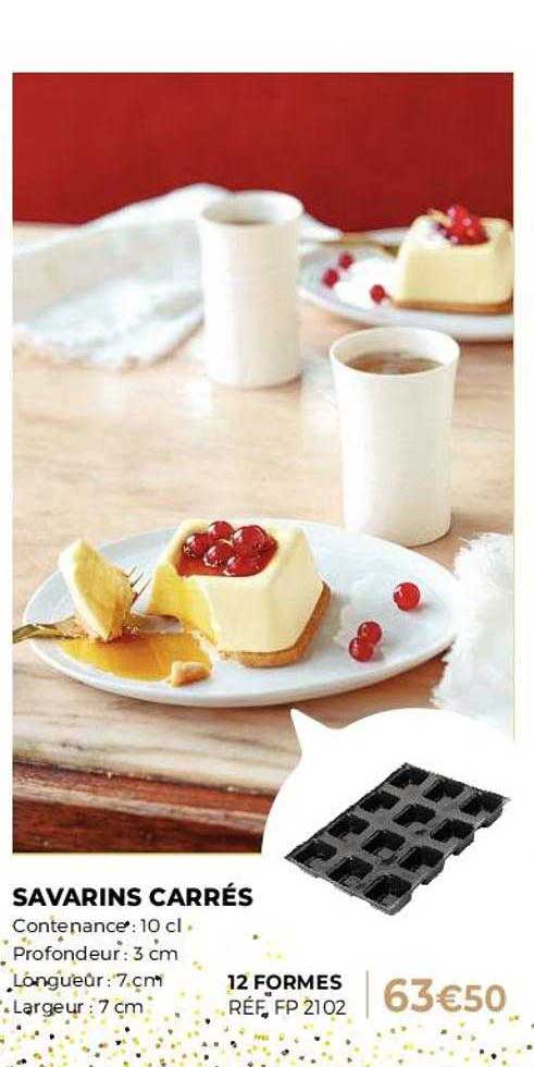 savarins carrés