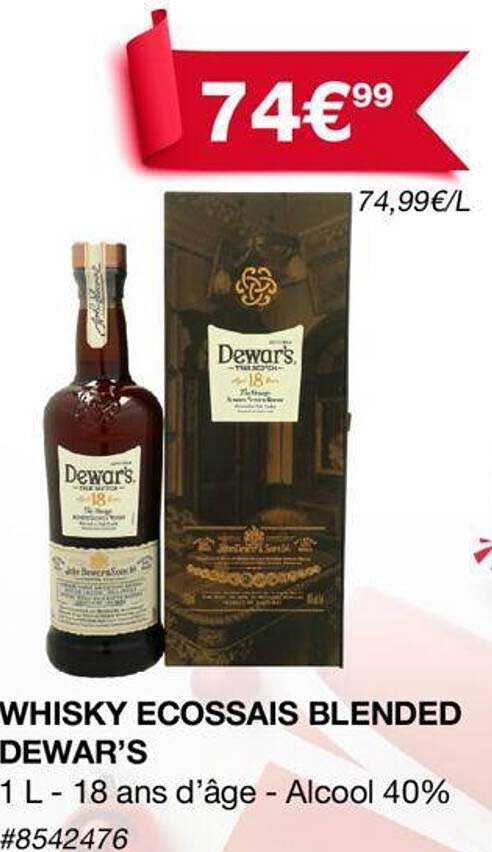 whisky ecossais blended dewar's