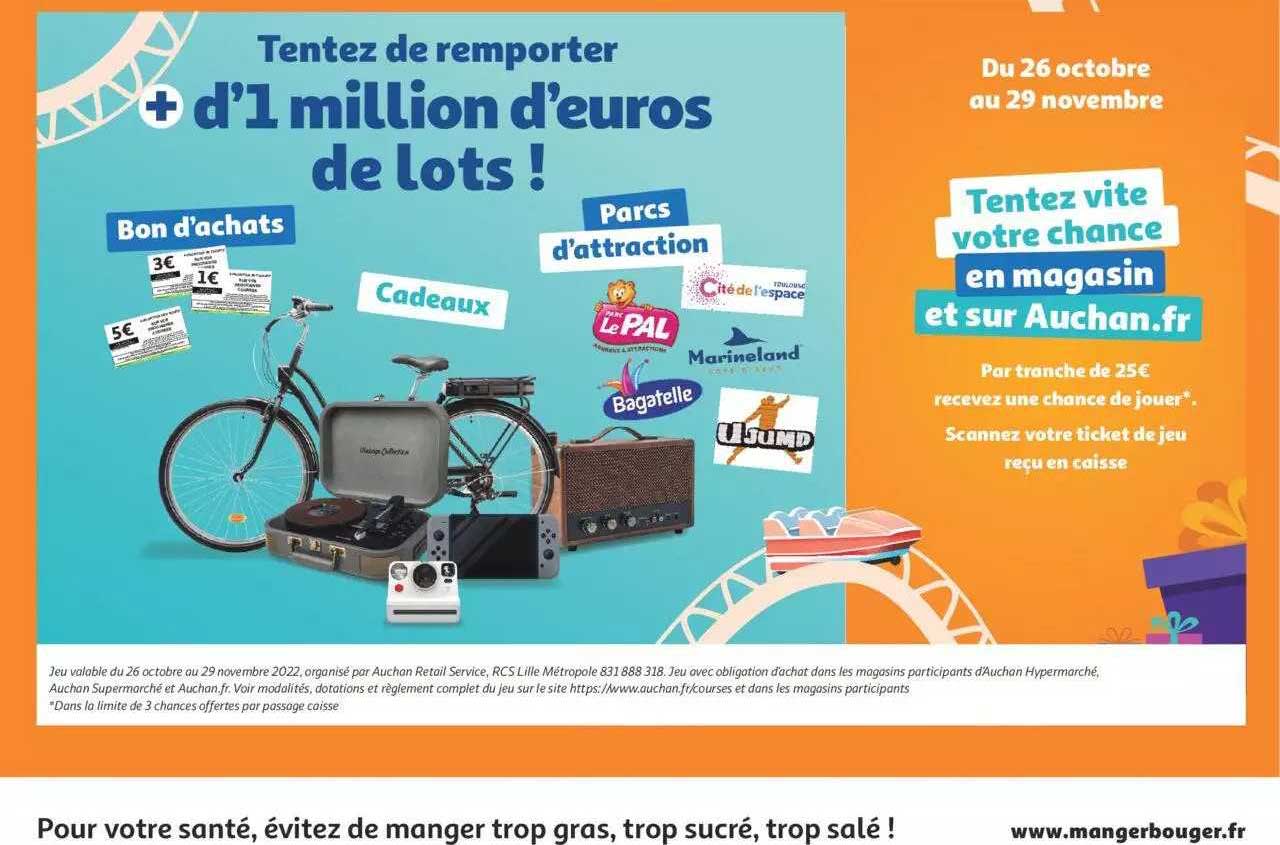 1 million d'euro de lots !