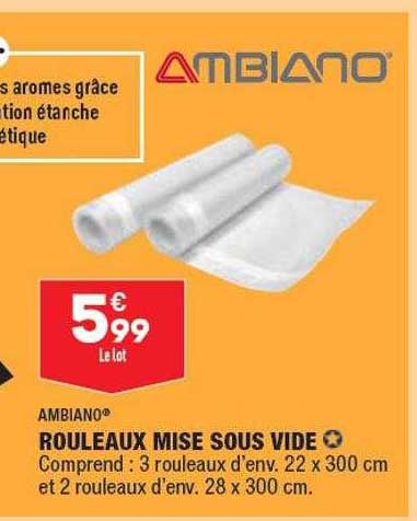 ambiano rouleaux mise sous vide