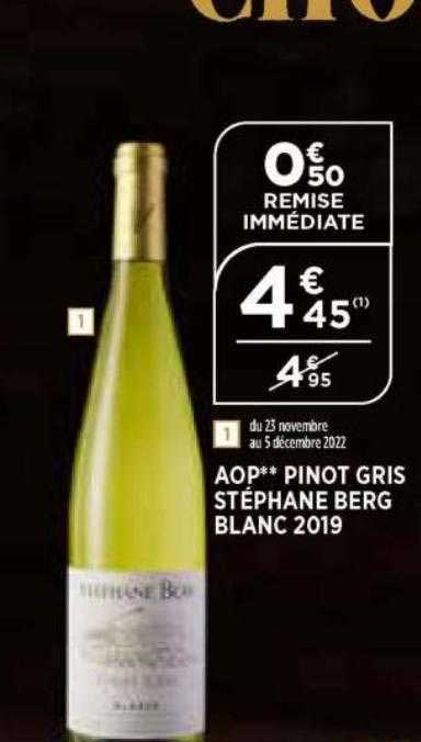 aop pinot gris stéphane berg blanc 2019