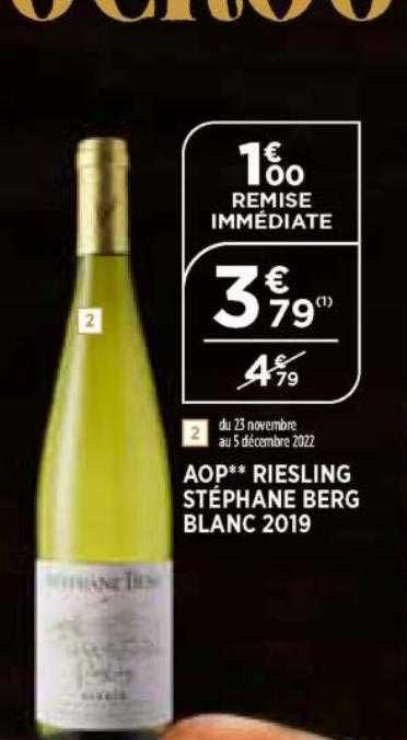 aop riesling stéphane berg blanc 2019